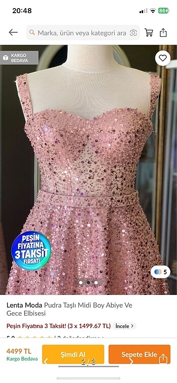 Diğer Lenta moda Gece elbisesi