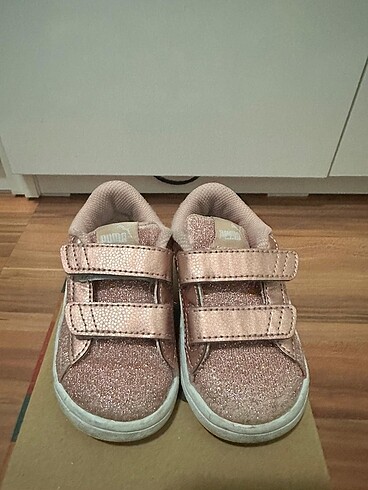 22 Beden Puma smash 3.0 glitz glam bebek spor ayakkabı