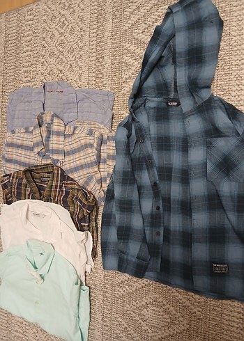 Erkek Çocuk Çok Renkli Düğmeli gömlekler  toplu fiyattir - Görsel 2