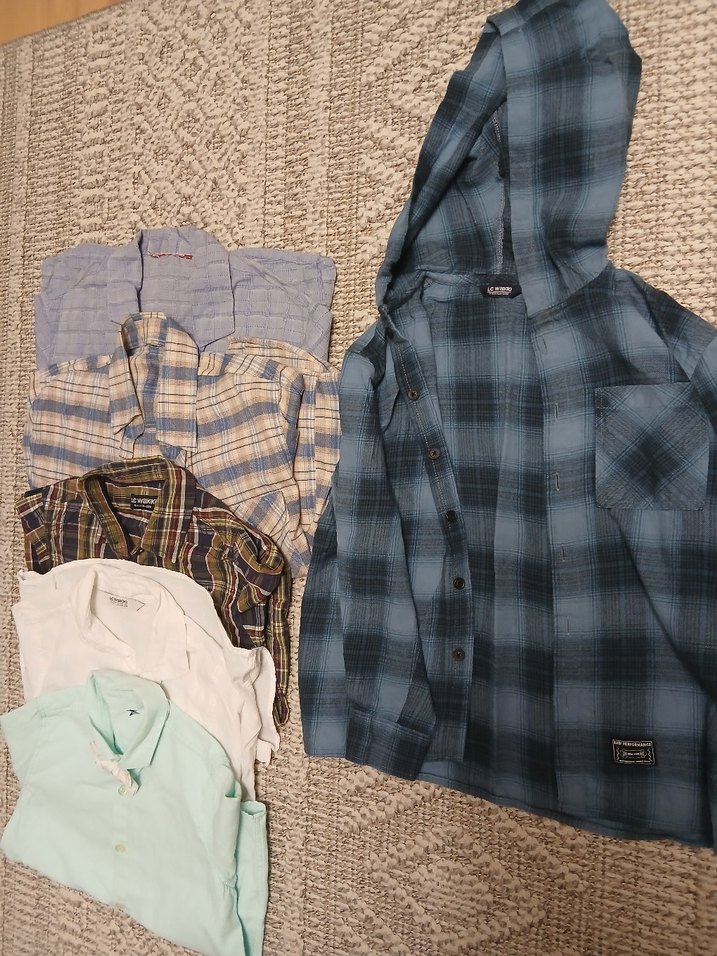 Erkek Çocuk Çok Renkli Düğmeli gömlekler  toplu fiyattir - Görsel 2