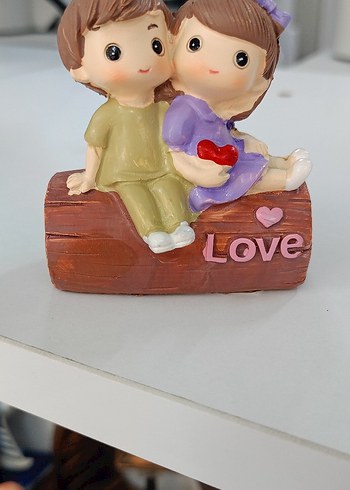 Sevimli Renkli Aşk Temalı Biblo - Görsel 3