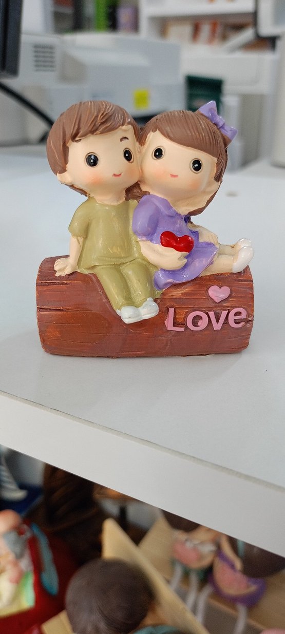 Sevimli Renkli Aşk Temalı Biblo - Görsel 3