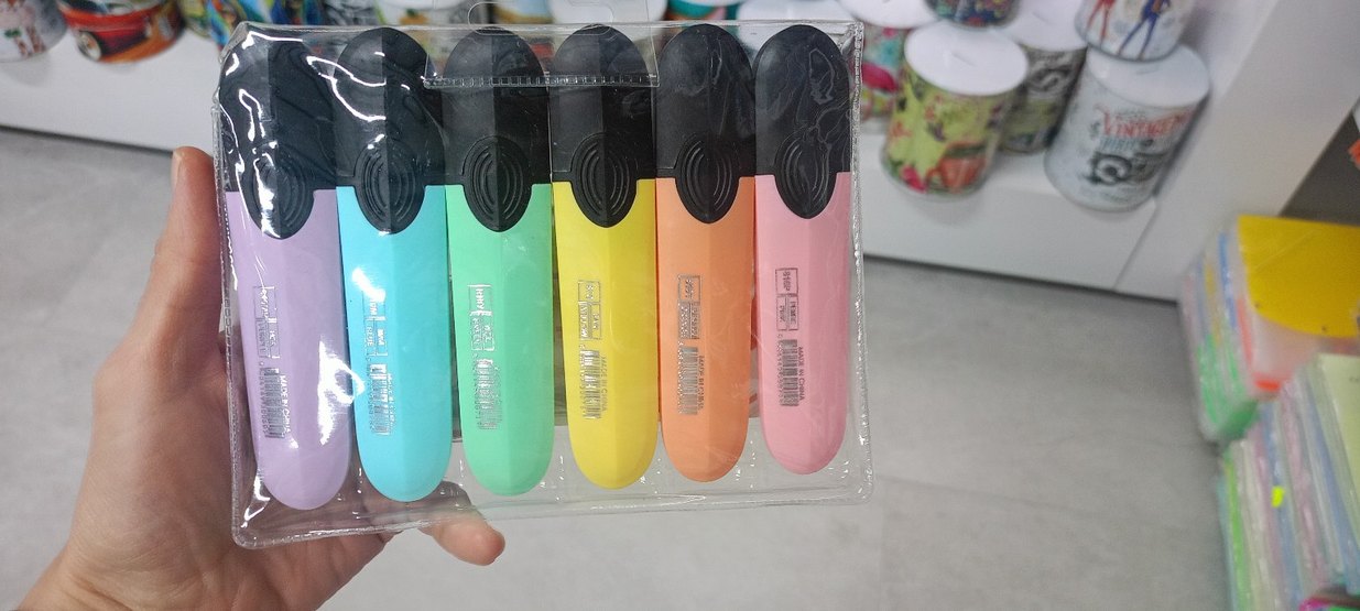 Pastel Fosforlu Kalem 6'lı Set - Görsel 3