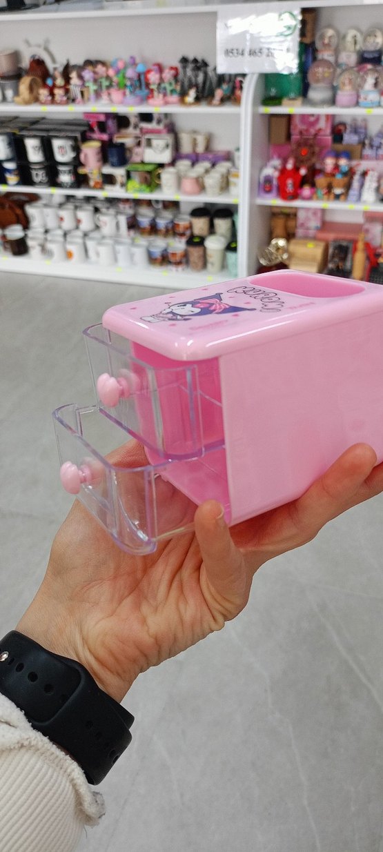 Kalpli Kulplu Pembe Organizer - Görsel 4