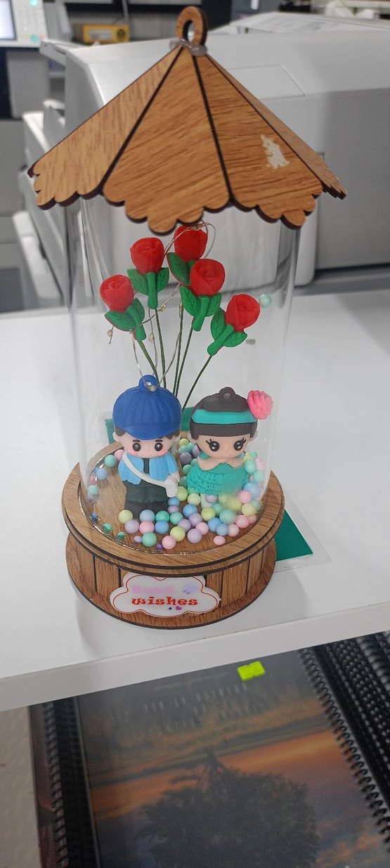 Renkli Ahşap Işıklı Dekoratif Oyuncak - Görsel 3