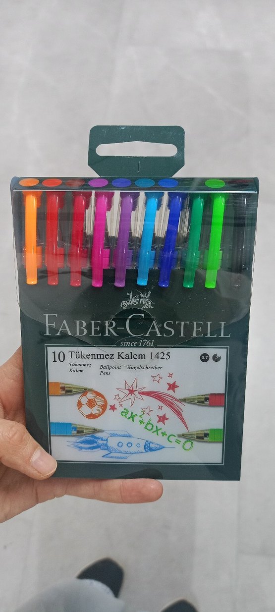 Faber-Castell 10 Renk Tükenmez Kalem Seti - Görsel 2