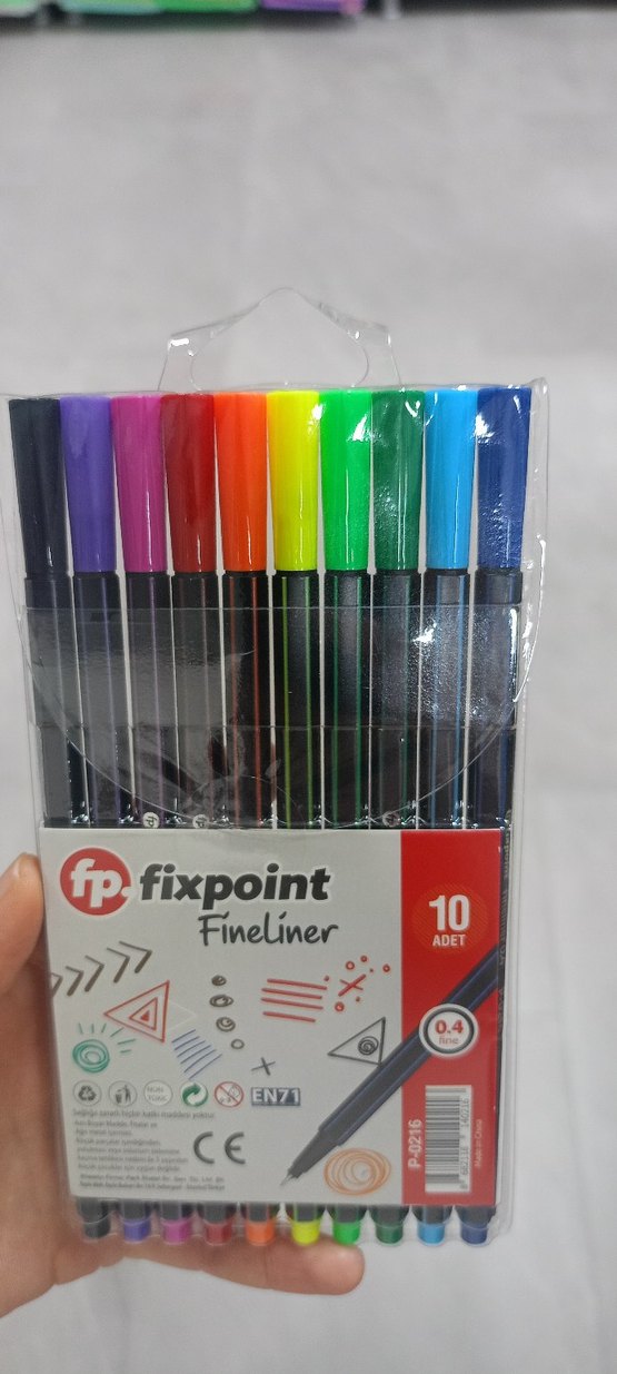 Fixpoint Renkli 8'li Fineliner Kalem Seti - Görsel 2