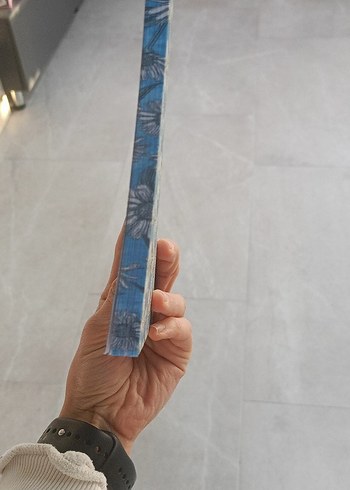 Mavi Papatya Desenli Pastel Not Defteri - Görsel 4