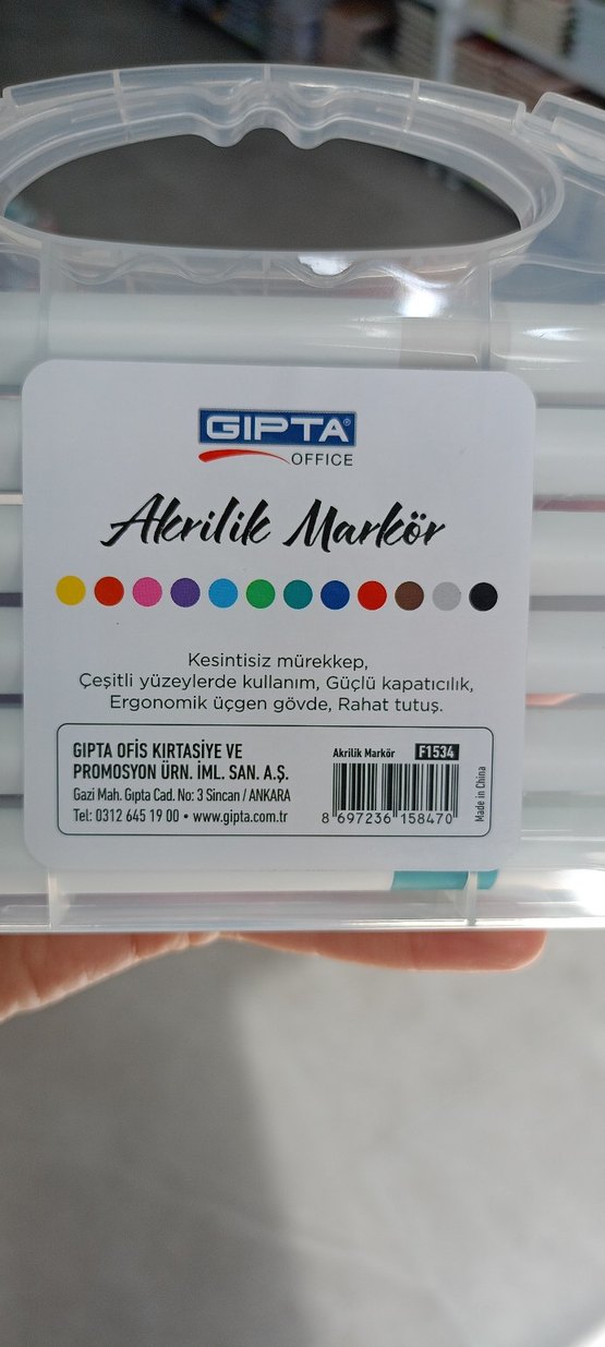 GIPTA 12'li Beyaz Akrilik Marker Seti - Görsel 5