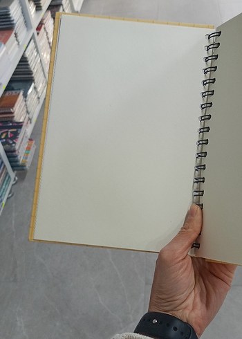 Sarı Pastel Spiralli Defter - Görsel 3