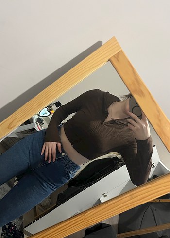 Gri Kadın Normal Boy Denim Jean - Görsel 2