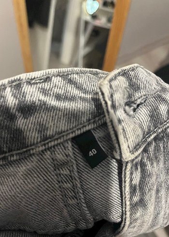 Gri Denim Kadın Normal Boy Jean - Görsel 3