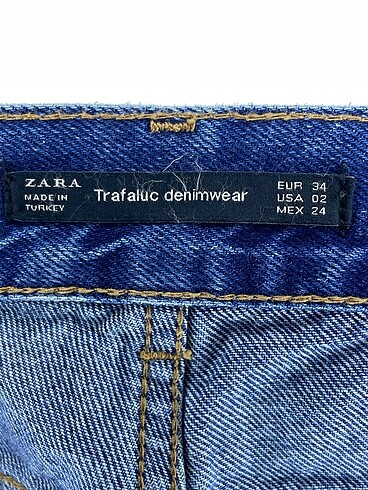 34 Beden lacivert Renk Zara Jean / Kot %70 İndirimli.