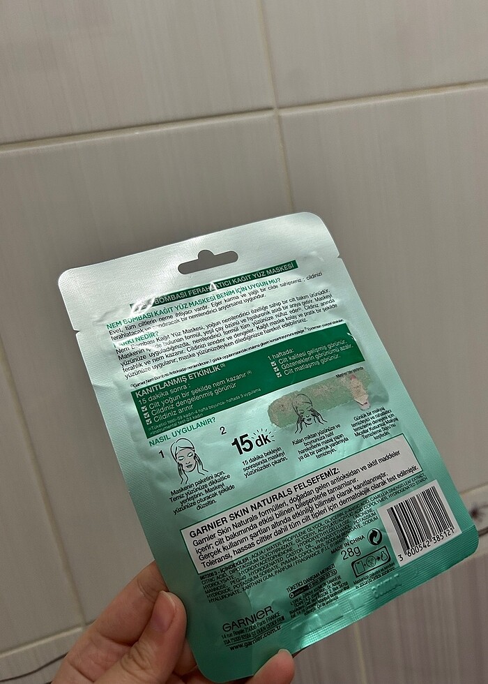 Garnier Kağıt Maske - Görsel 2