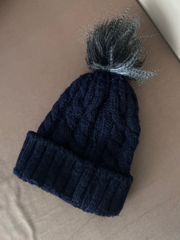 Lacivert Ponponlu Bere - Görsel 2