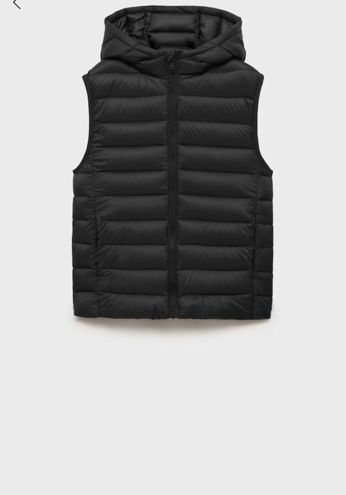 Mango Siyah Kadın Kapüşonlu Şişme Yelek yeni - Görsel 2