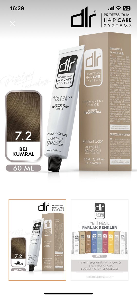 Saç Boyası 60 ml Ammonia Balanced - Görsel 2