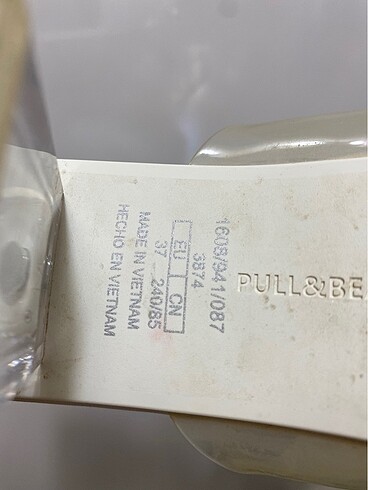 37 Beden Topuklu terlik PULL&BEAR