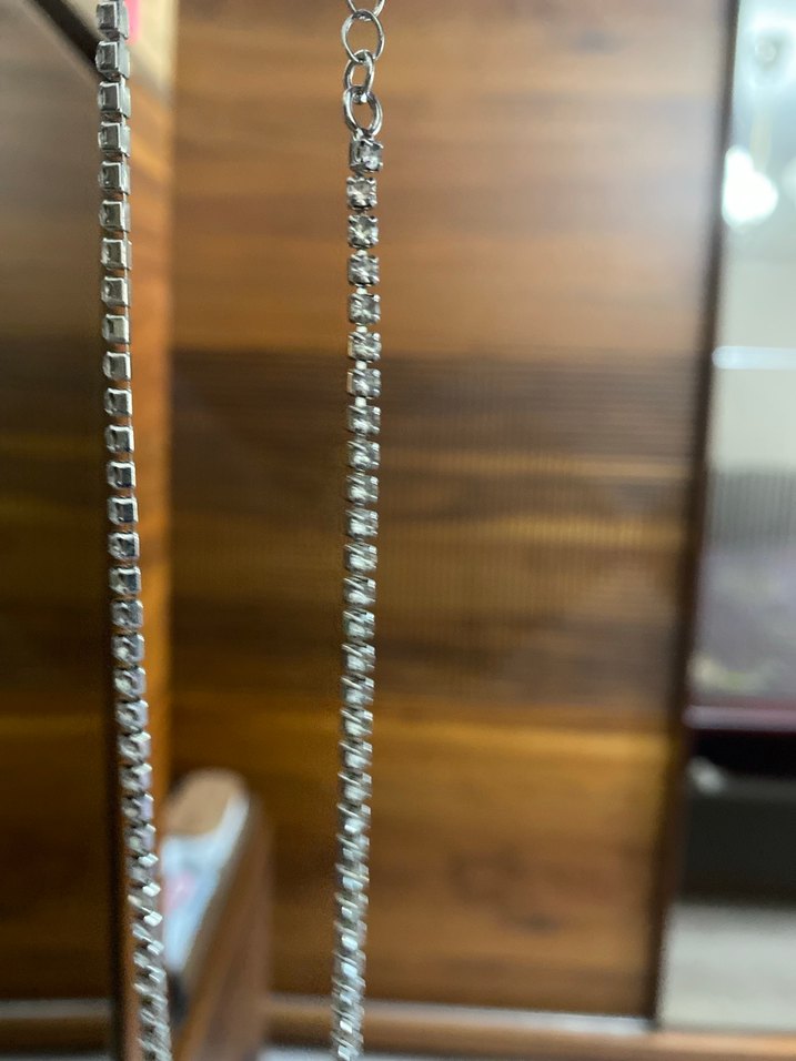 Parlak taşlı kolye Zincir - Görsel 2