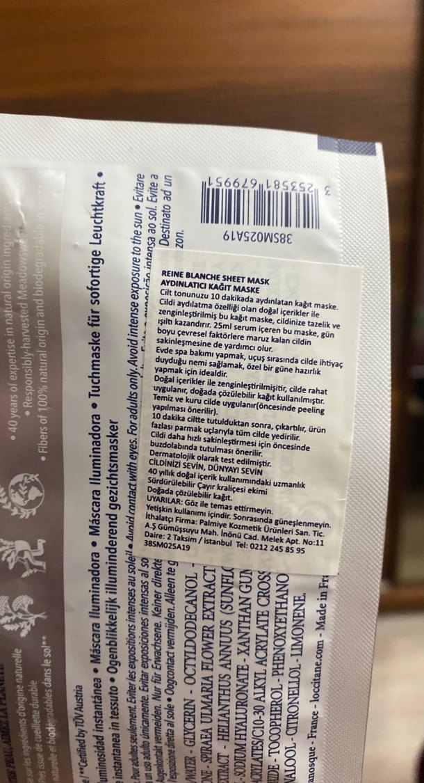 L'Occitane Reine Blanche Anında Aydınlatıcı Maske - Görsel 4