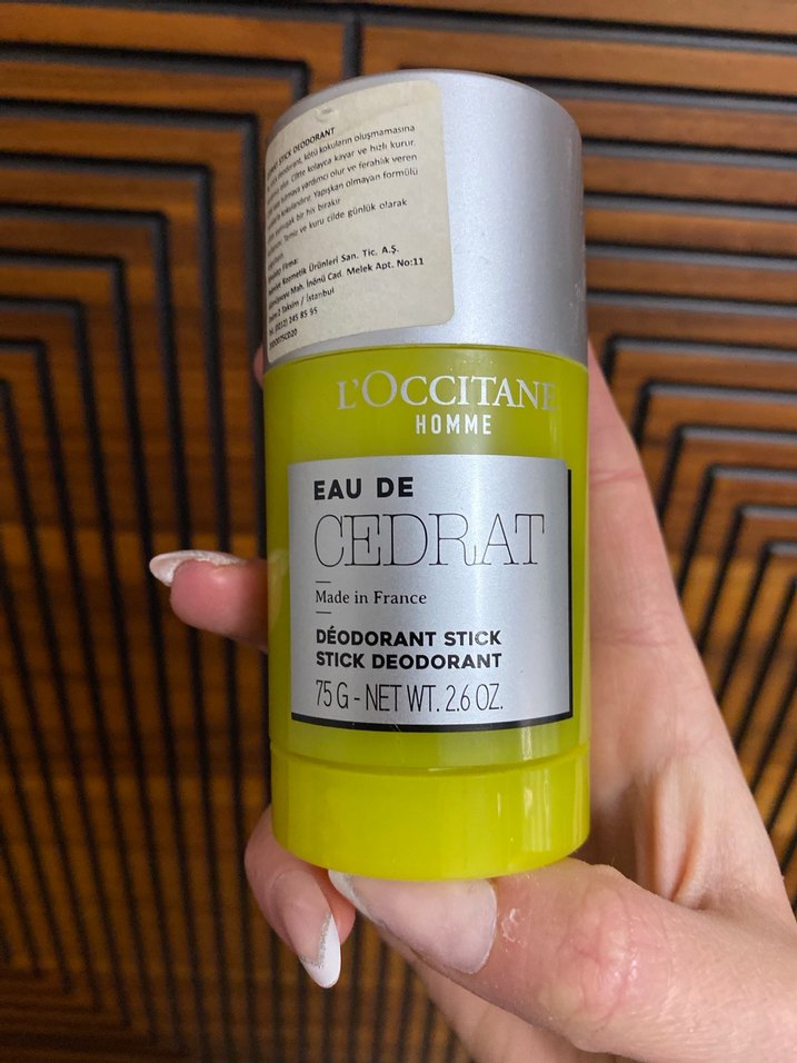 L'OCCITANE Homme Cedrat Stick Deodorant 75g - Görsel 2