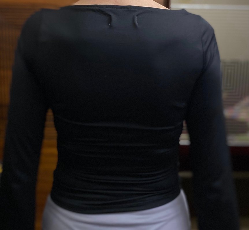 Likralı bluz - Görsel 4