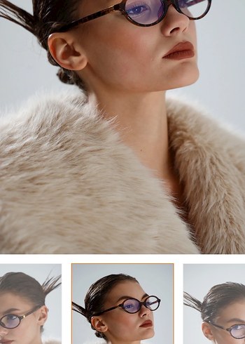 Leopar Kahverengi Kadın Gözlüğü - Görsel 8