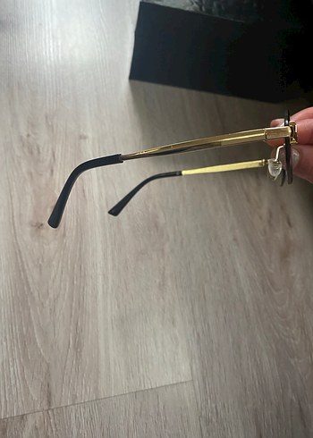 Altın Detaylı Gri Transparan Kadın Gözlüğü - Görsel 5