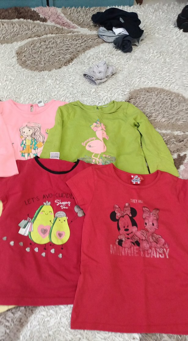 Renkli Baskılı Çocuk Pijama Üstleri - Görsel 3