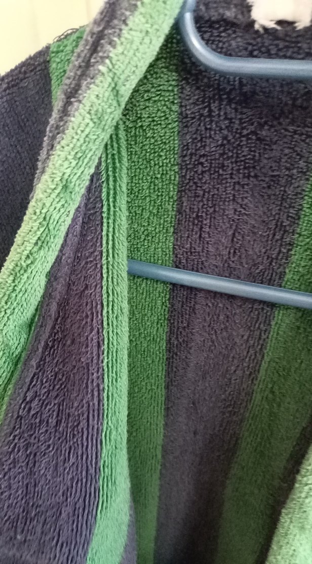 Koyu Yeşil Lacivert Bornoz - Görsel 3