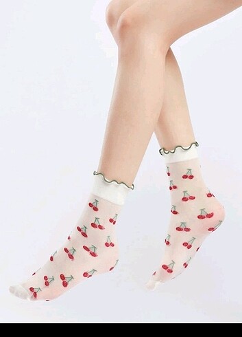  Beden çeşitli Renk 5 adet #lolita #socks 