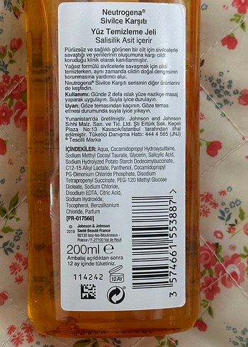  Beden Renk Neutrogena Sivilce Karşıtı Yüz Temizleme Jeli