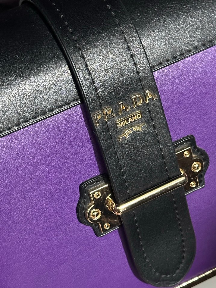 Prada Mor Deri Kadın Çanta - Görsel 4