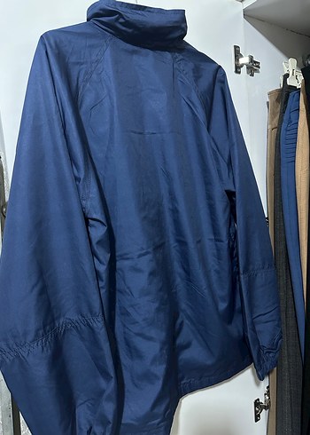 Erkek Mavi Streetwear Yağmurluk - Görsel 2