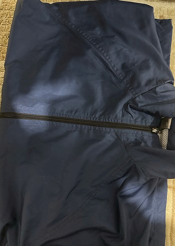 Erkek Mavi Streetwear Yağmurluk - Görsel 3