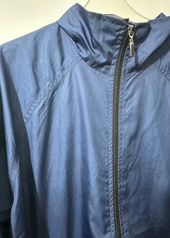 Erkek Mavi Streetwear Yağmurluk - Görsel 4