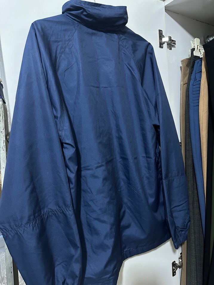 Erkek Mavi Streetwear Yağmurluk - Görsel 2