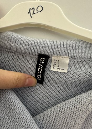 Lila Düğmeli Midi Triko Hırka - Görsel 2