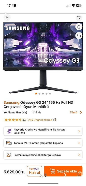 Samsung monitör