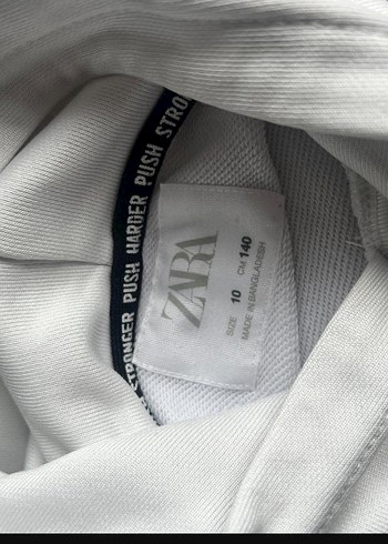 Gri Baskılı Kapüşonlu Hamile Tişörtü - Görsel 2