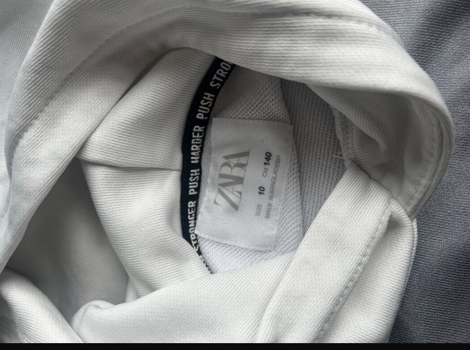 Gri Baskılı Kapüşonlu Hamile Tişörtü - Görsel 2