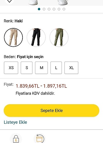 32 Beden camel Renk Jogger kargo pantolon