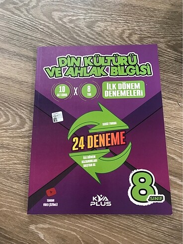 8.sınıf din kültürü test kitabı