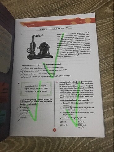  8.sınıf inkılap deneme kitabı