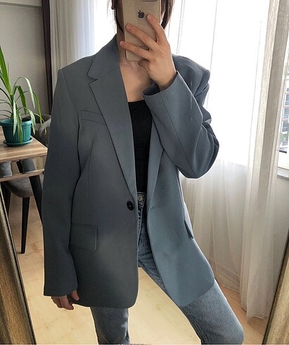 xs Beden mavi Renk Zara blazer ceket