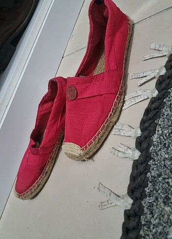 39 Beden pembe Renk TOMMY HILFIGER BABET ESPADRİL