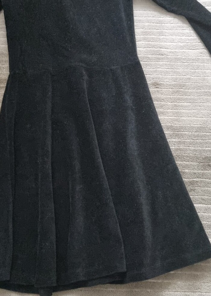 KADİFE KLOŞ ELBISE - Görsel 3