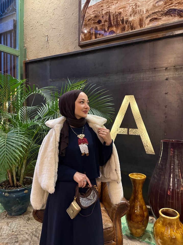 Bej krem Peluş Kadın Ceket - Görsel 4