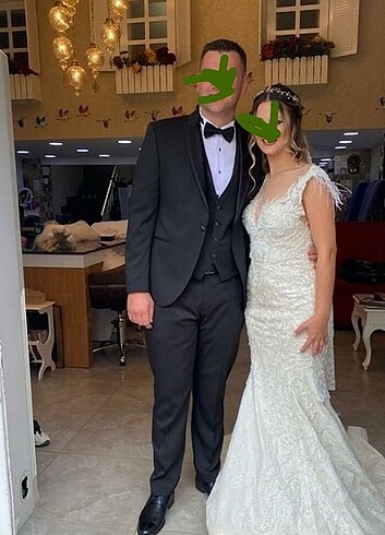 Gelinlik balık model - Görsel 4