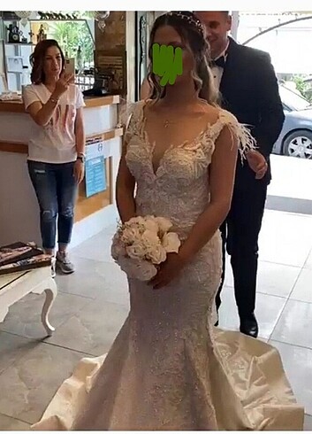 Gelinlik balık model - Görsel 5